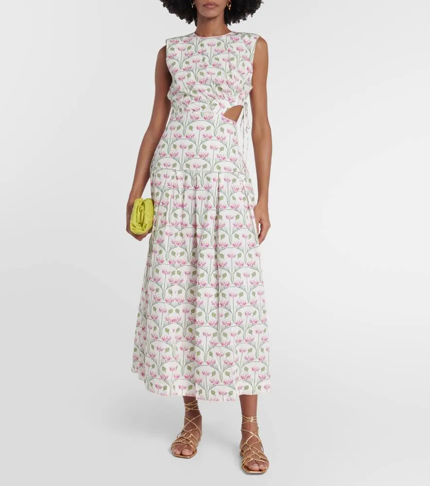 Agua by Agua Bendita Oto√É¬±o Trebol floral midi dress