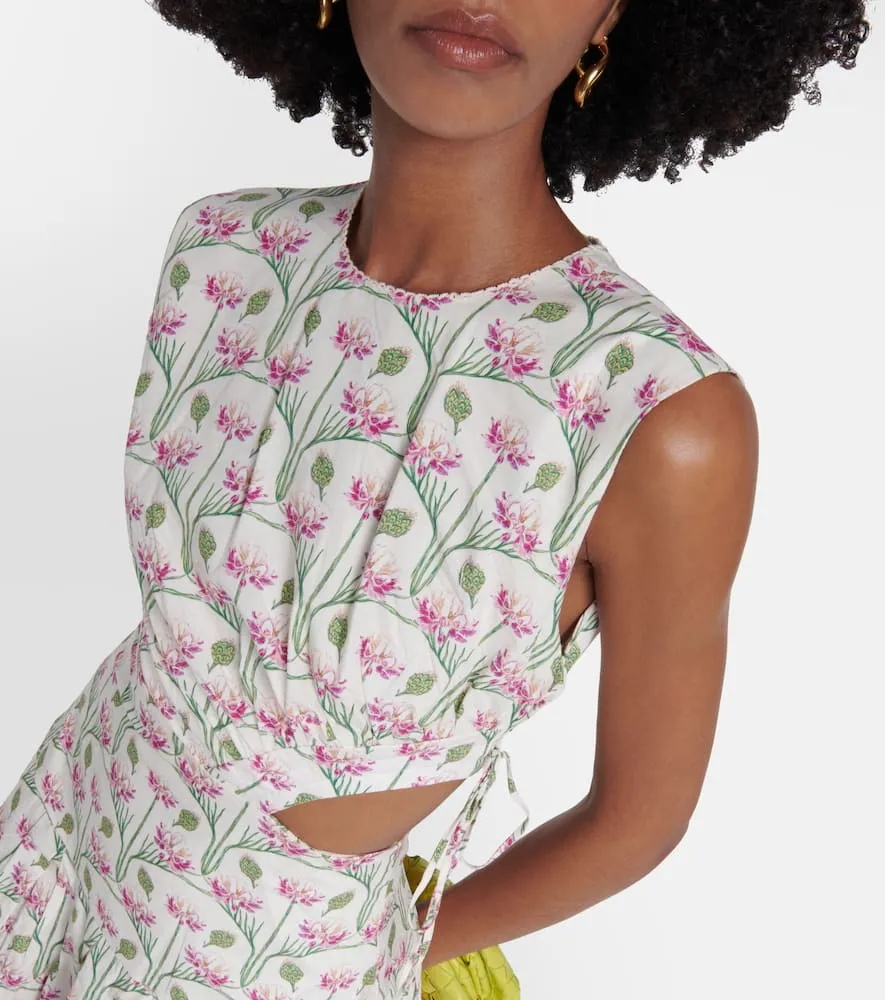 Agua by Agua Bendita Oto√É¬±o Trebol floral midi dress