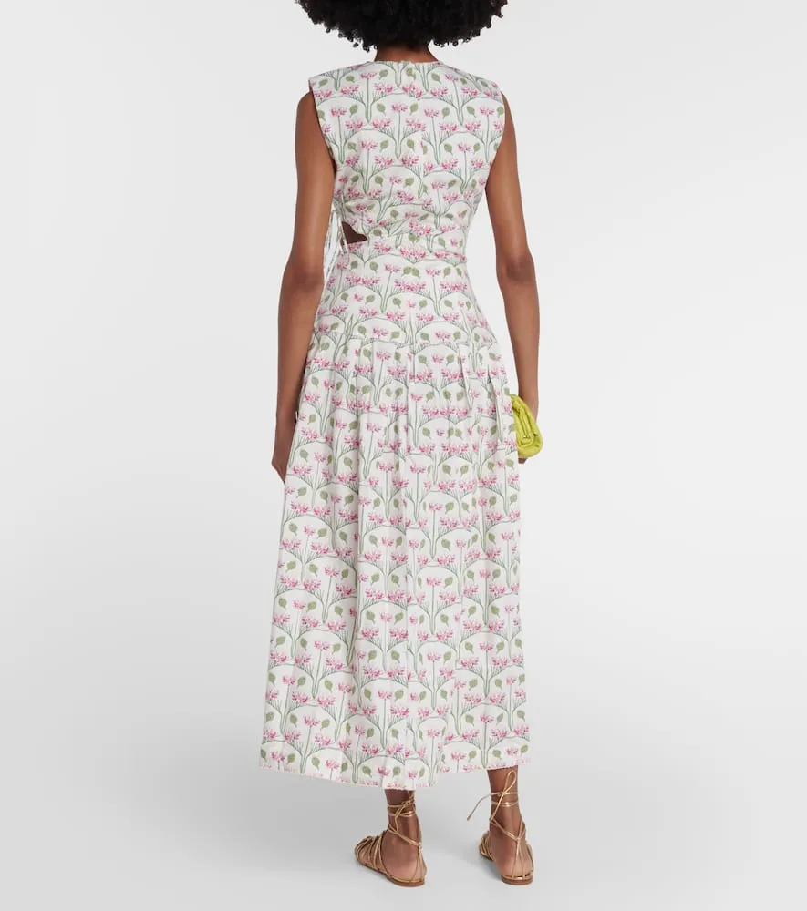 Agua by Agua Bendita Oto√É¬±o Trebol floral midi dress