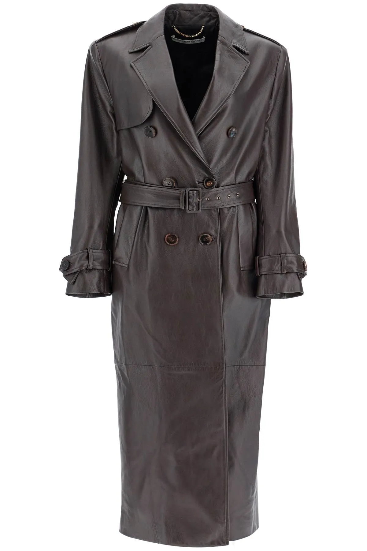 ALESSANDRA RICH double-breasted nappa leather