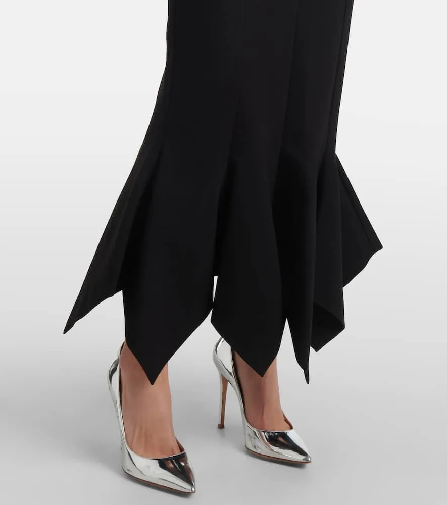 Area Zip-detail belted midi dress