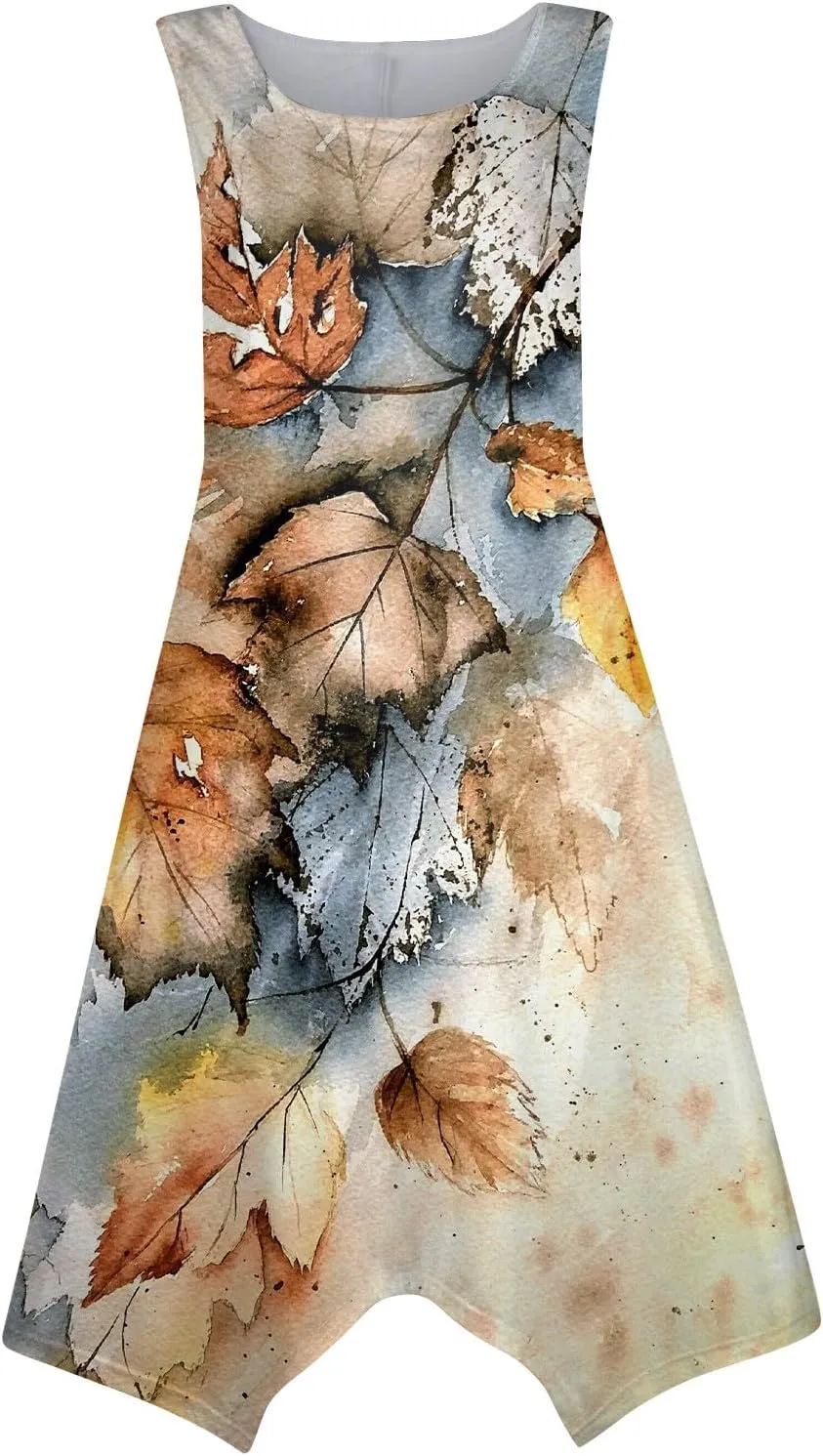 Azeralia Spring Long Dresses for Women 2024 V Neck Maxi Dress for Women Summer Sleeveless Boho Dlowy Sundress Long Sundresses