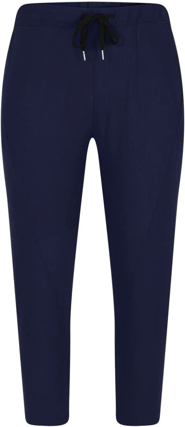 Baggy Pants for Men Trendy Cotton Linen Summer Beach Pants Casual Loose Lounge Cropped Harem Trousers with Pockets