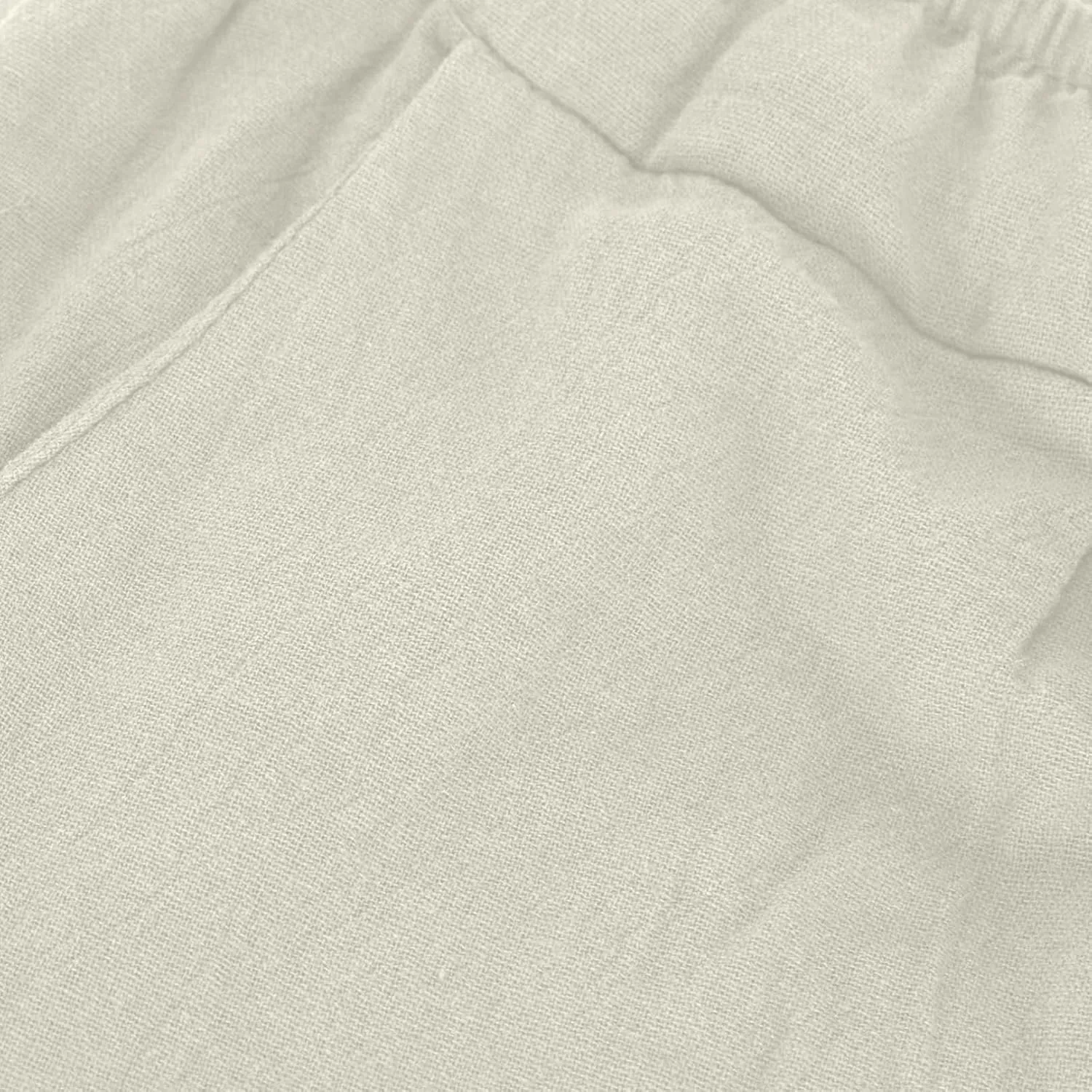 Baggy Pants for Men Trendy Cotton Linen Summer Beach Pants Casual Loose Lounge Cropped Harem Trousers with Pockets