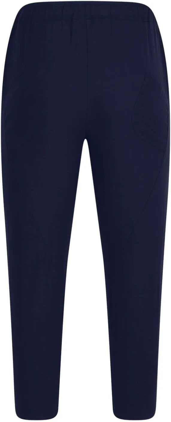 Baggy Pants for Men Trendy Cotton Linen Summer Beach Pants Casual Loose Lounge Cropped Harem Trousers with Pockets