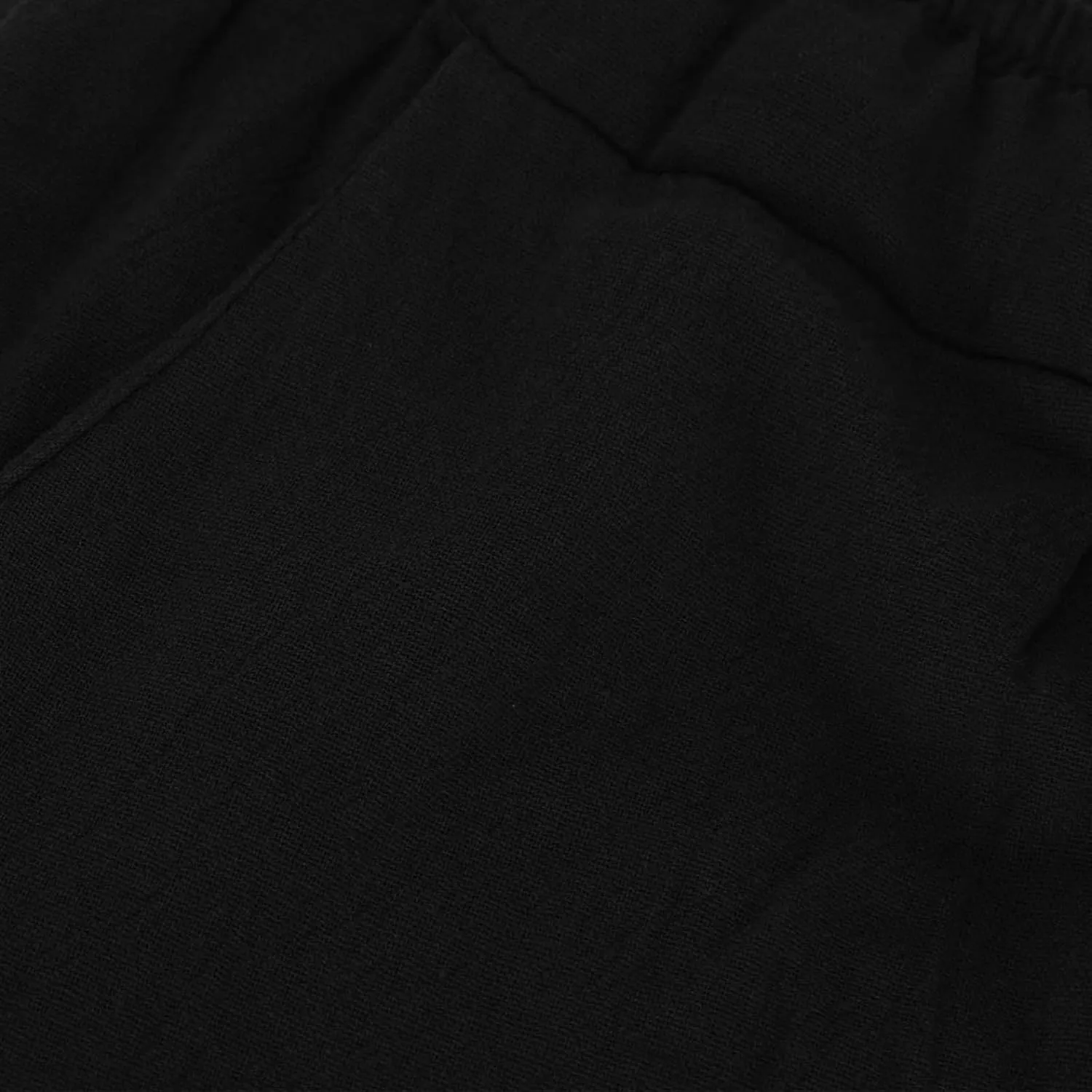Baggy Pants for Men Trendy Cotton Linen Summer Beach Pants Casual Loose Lounge Cropped Harem Trousers with Pockets
