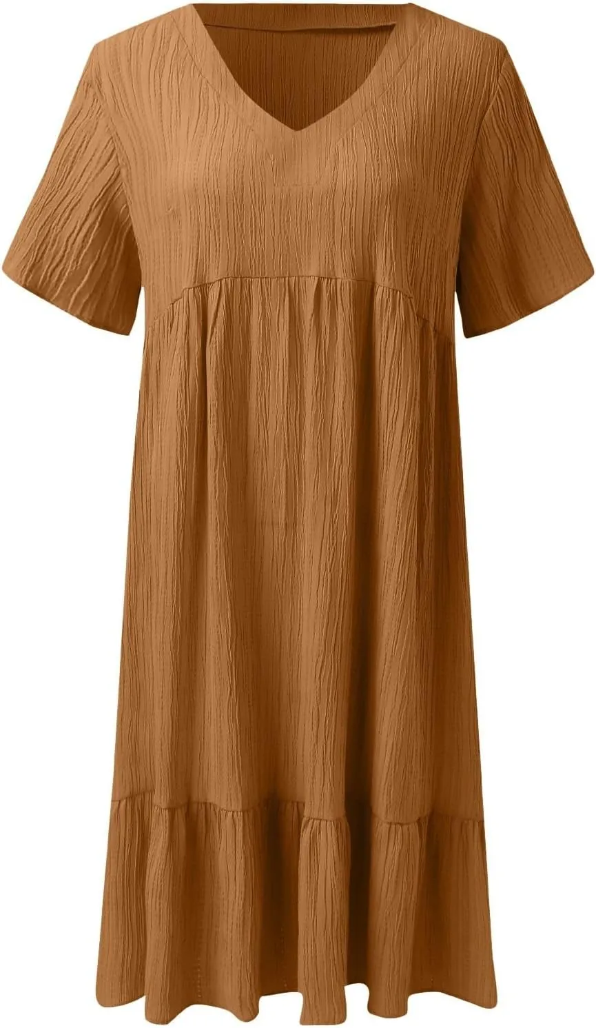 Beach Dresses for Women,2025 Summer V Neck Sleeveless Mini Dresses Ruffle a Line Short Dress Boho Flowy Sundress