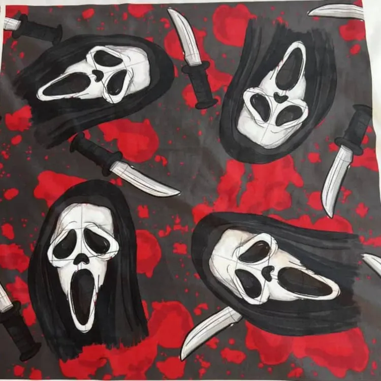 Bloody Ghostface (Semi-Exclusive) - High-quality Handcrafted Vibrant Leggings