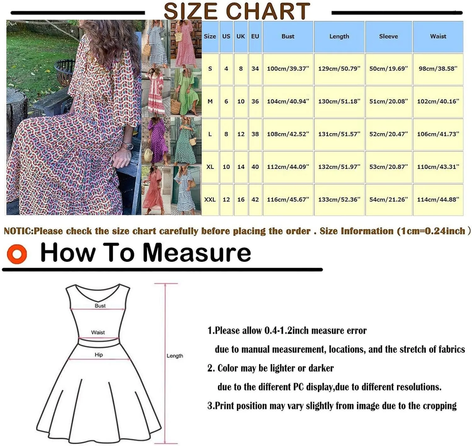 Boho Maxi Dresses for Women 2025 Summer Puff Sleeve Geometric Flowy Long Dress Modest Tiered Shift Bohemian Dress