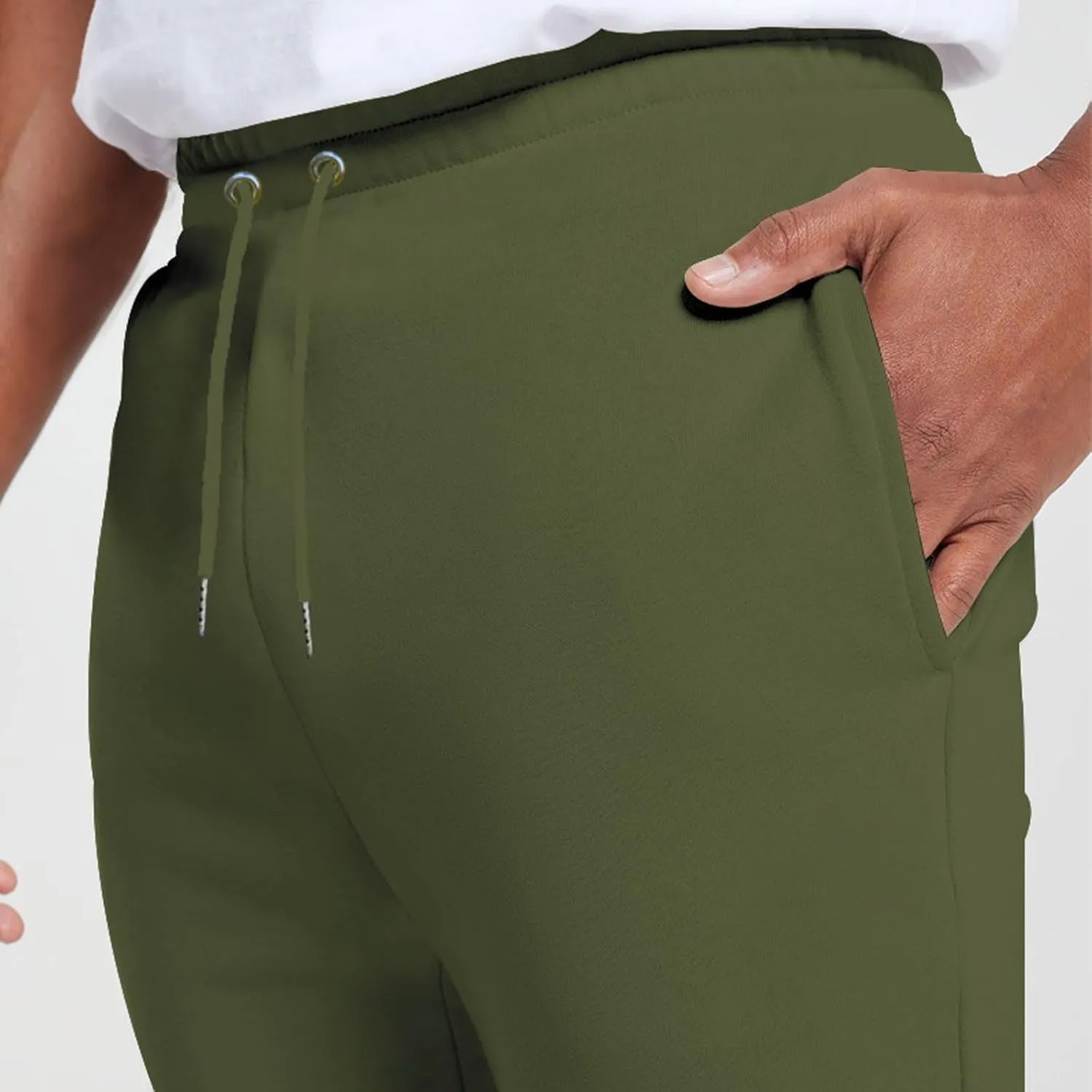 Cargo Sweatpants for Men Loose Fit Casual Pants Active Athletic Workout Baggy Jogger Drawstring Pants with Pockets