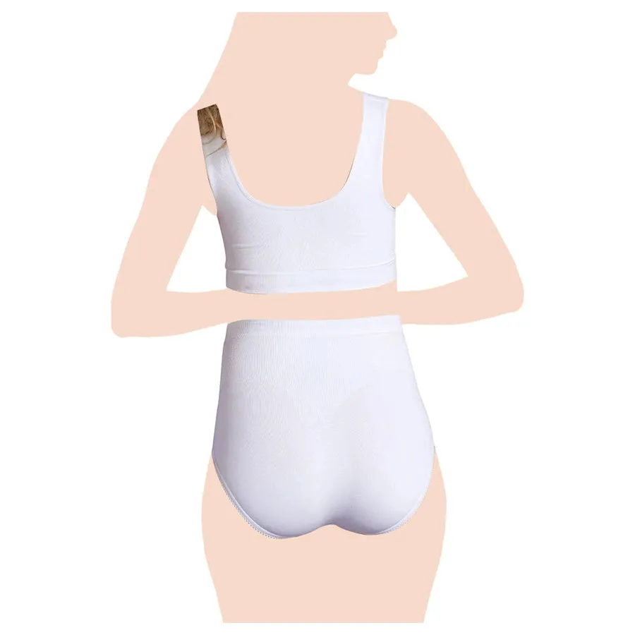 Carriwell Seamless Light Support Maternity Brief - Medium (White)