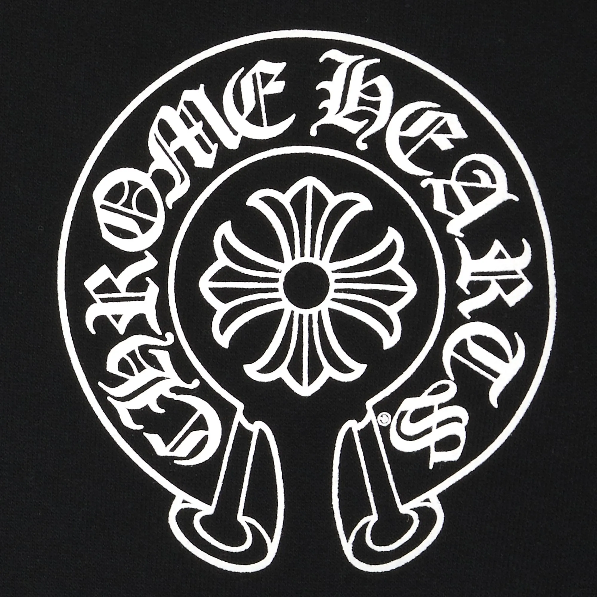 Chrome Hearts Horseshoe Logo Zip Sweatshirt - Black