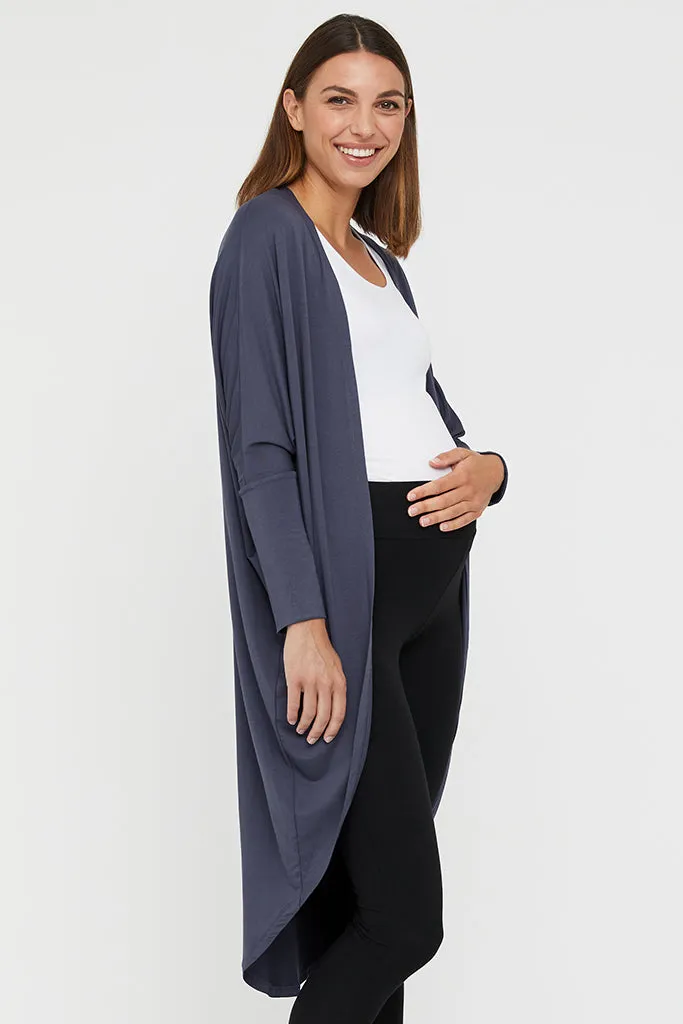 Cocoon Maternity Cardigan - Storm