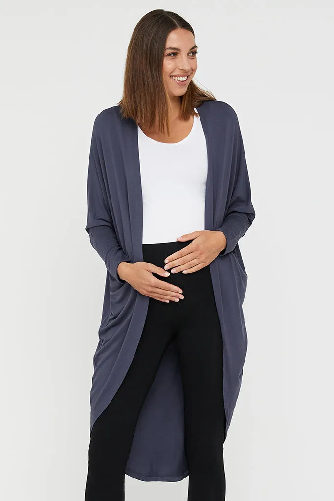 Cocoon Maternity Cardigan - Storm