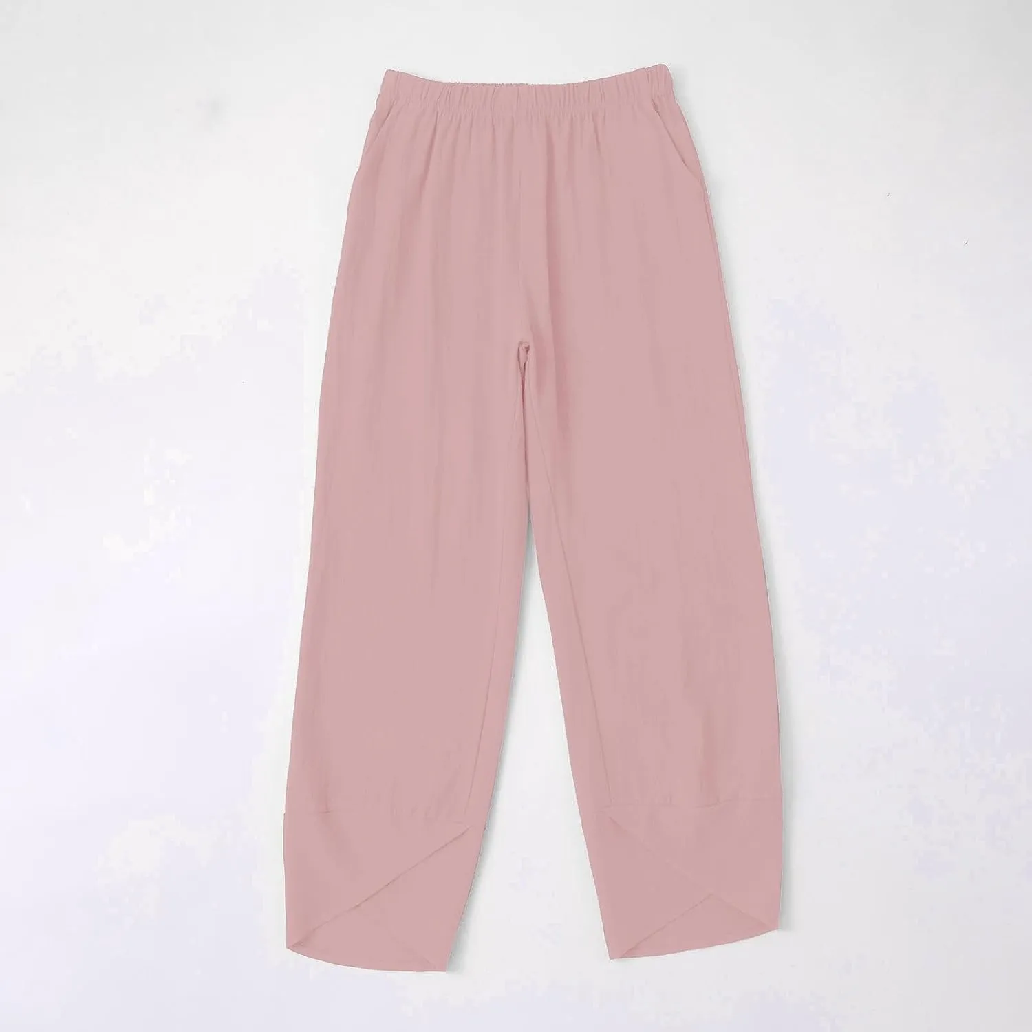 Cotton Linen Pants Women Summer Plus Size Boho Pants 2025 Lightweight Hight Waist Linen Vacation Beach Pant with Pockets