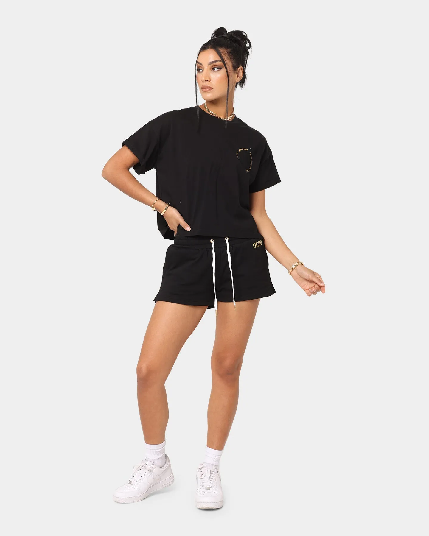 Dead Studios Women's Sports Fleece Shorts Black