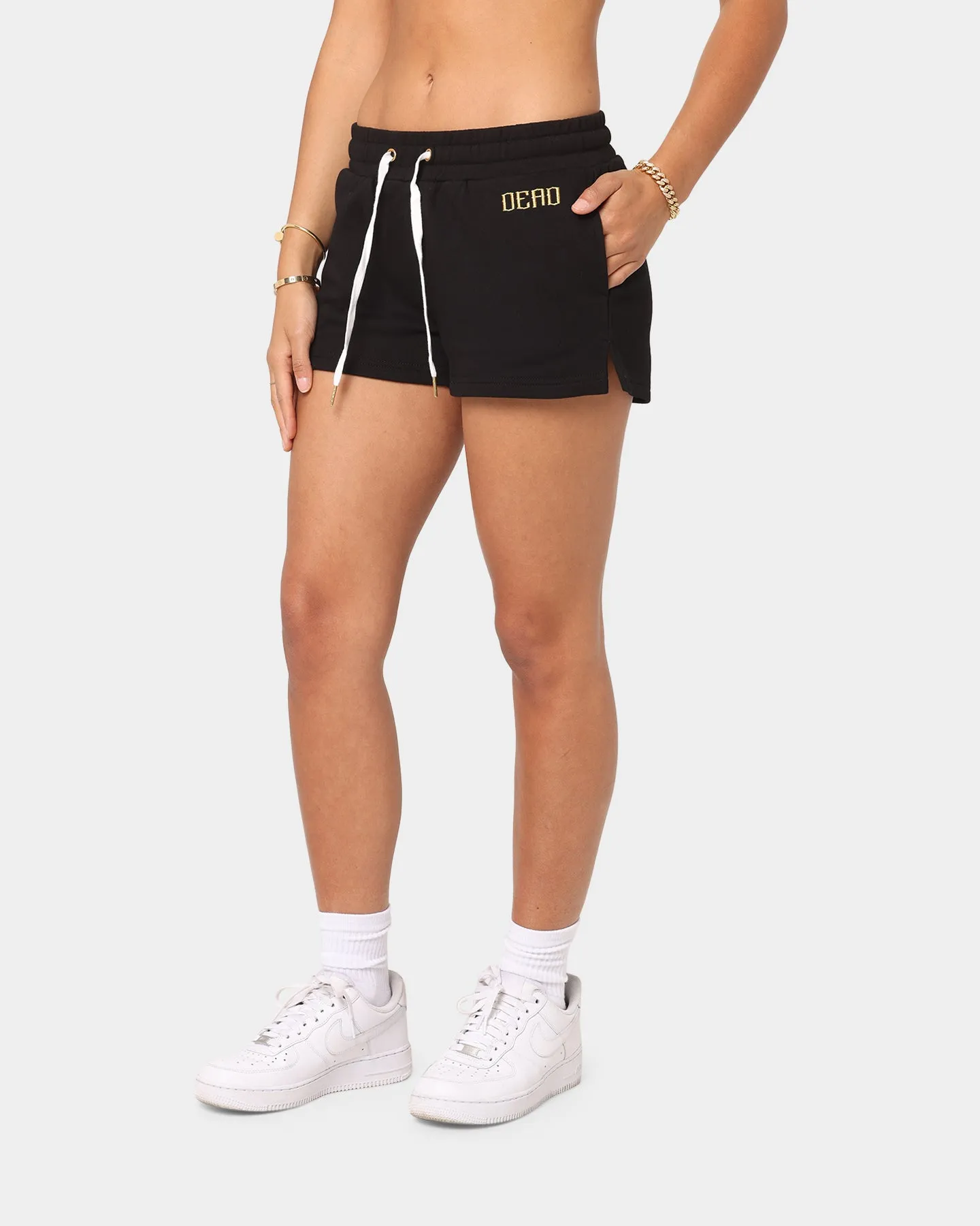 Dead Studios Women's Sports Fleece Shorts Black