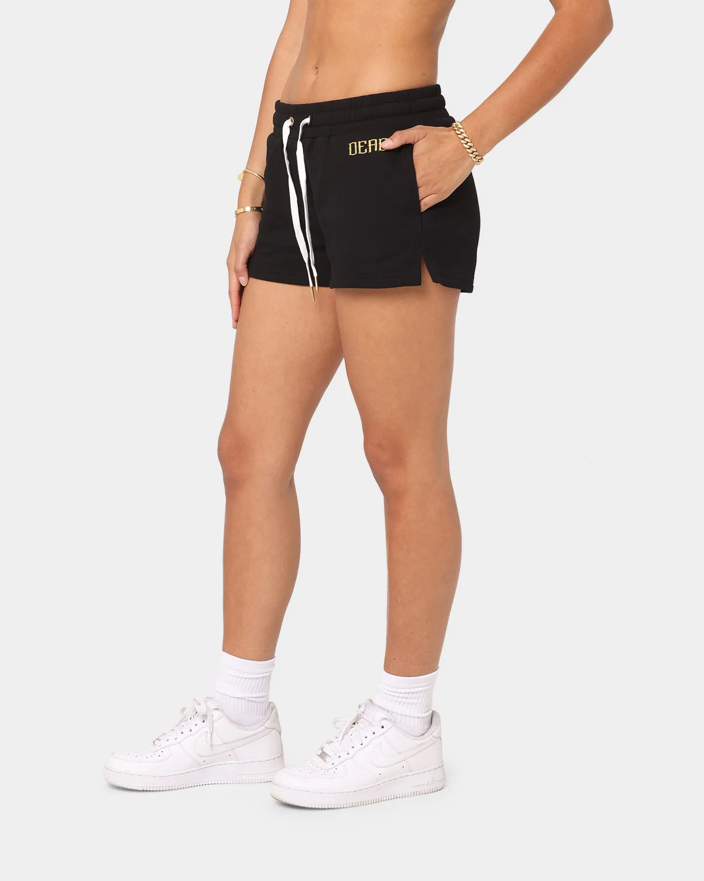 Dead Studios Women's Sports Fleece Shorts Black