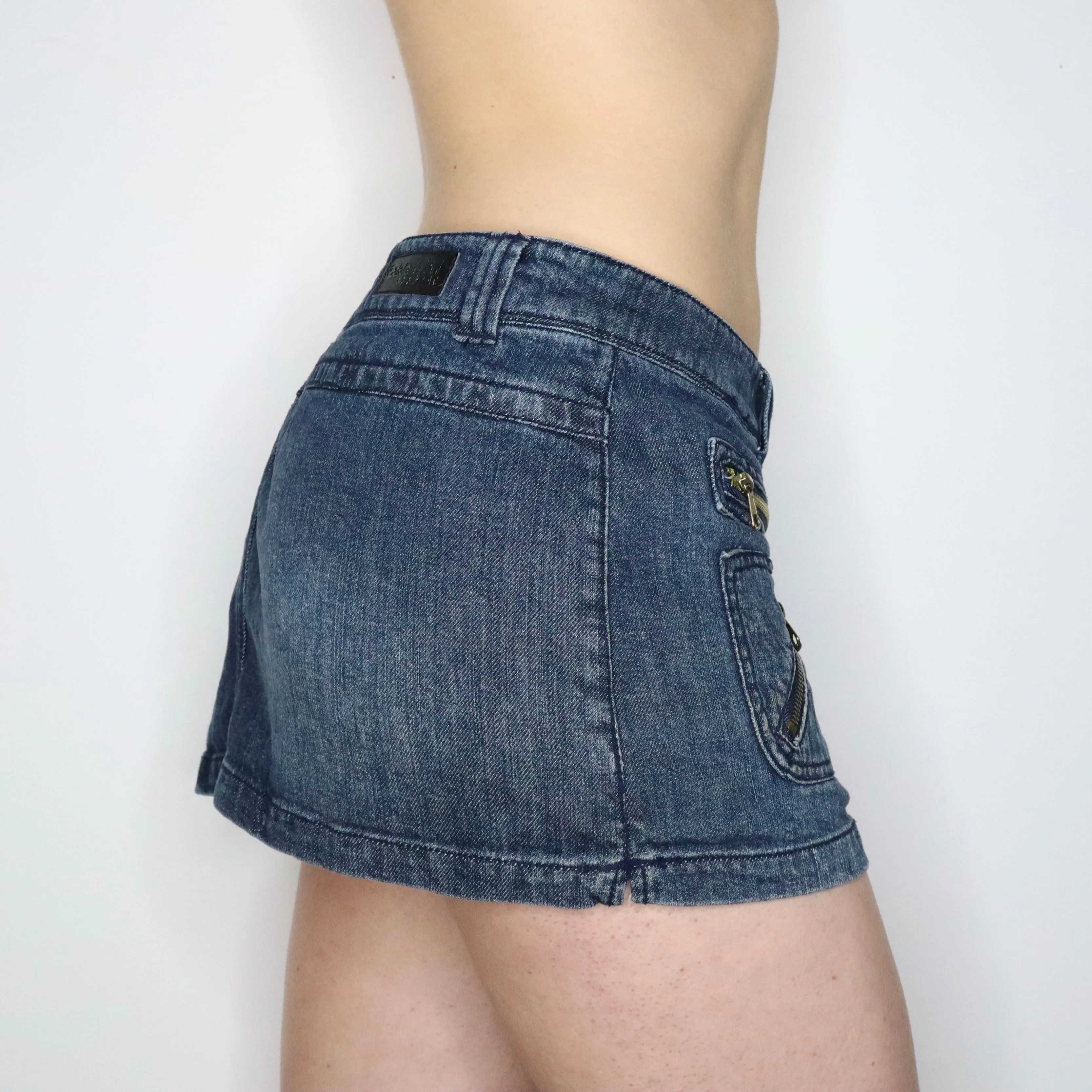 Denim Cargo Mini Skirt (L-XL) 