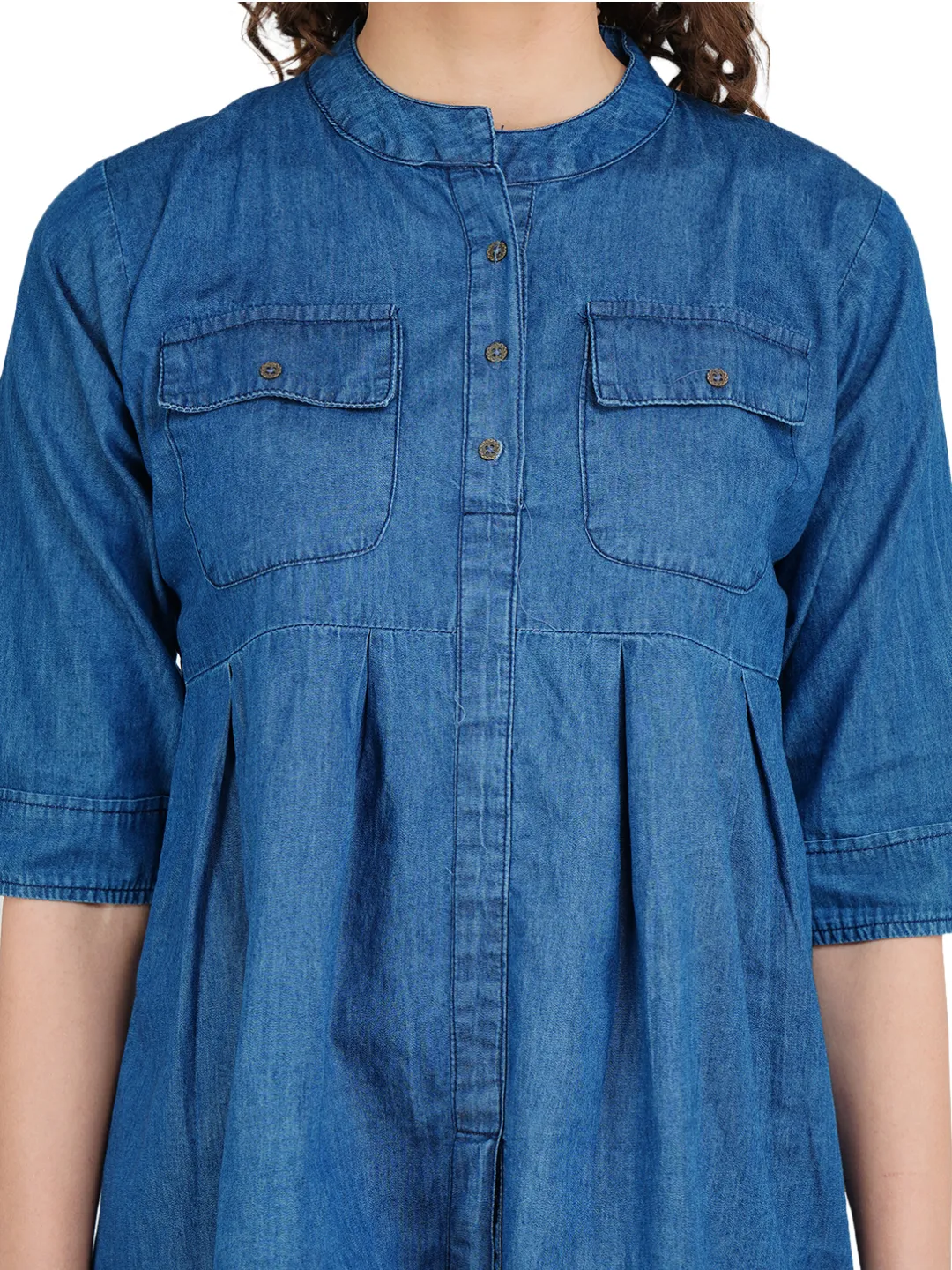 Denim Maternity Top