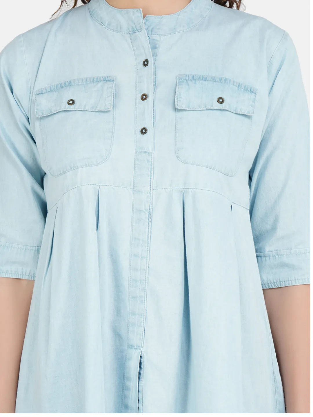 Denim Maternity Top