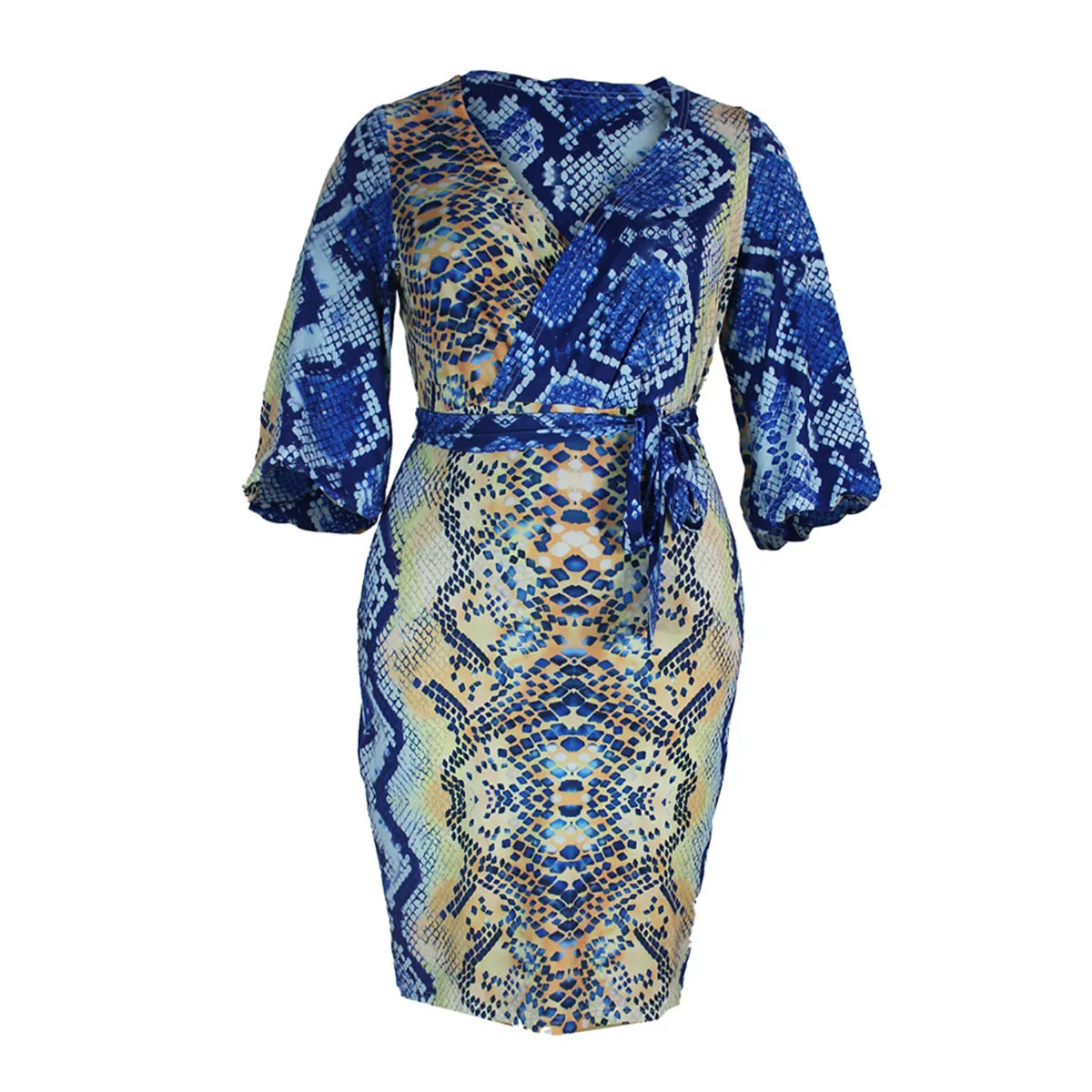 Design Life Bar Women's Plus Size Sexy Cold Shoulder V-Neck Dress Night Club Party Dresses