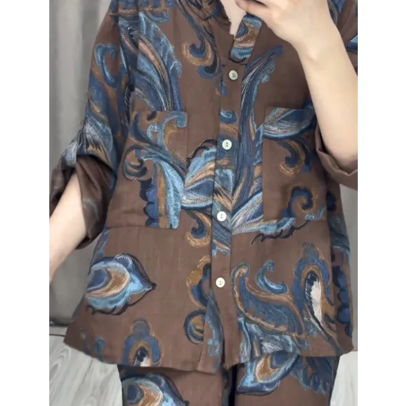 Dámská dvoudílná košile a kalhoty