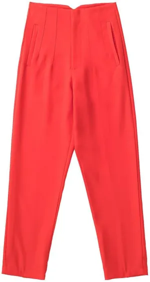 Dress Pants Women Business Casual Work Pants High Waisted Straight Leg Slacks Pull On Suit Pants Stretch Trousers