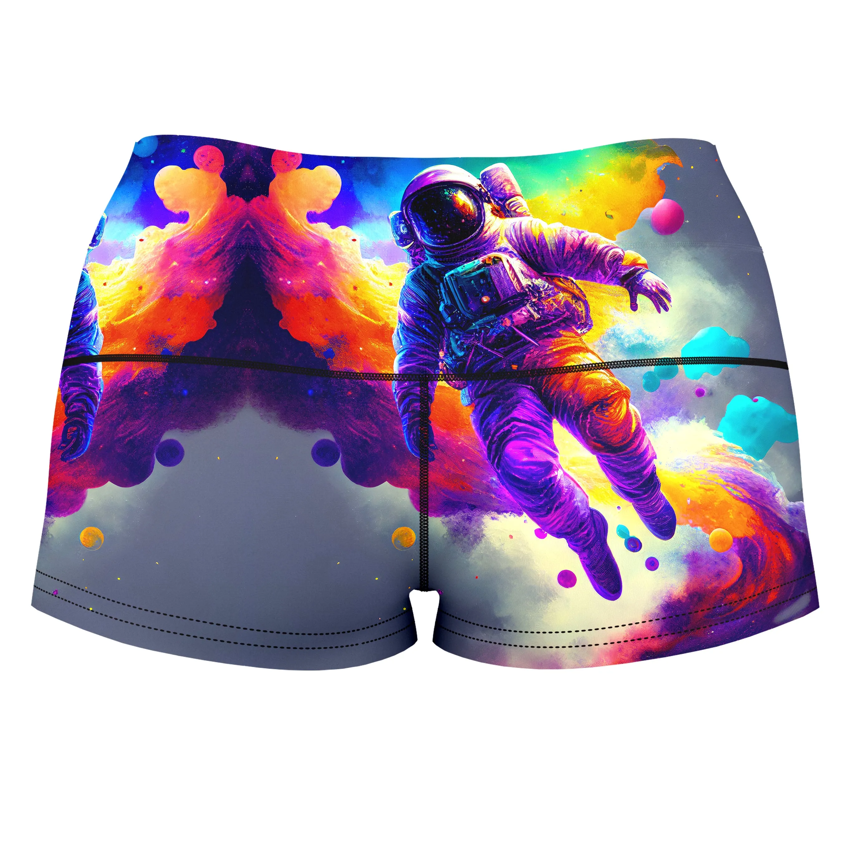 Floating Away High-Waisted Women's Shorts