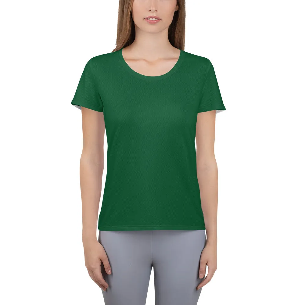 GG - Women's Athletic T-shirt - Forest Green