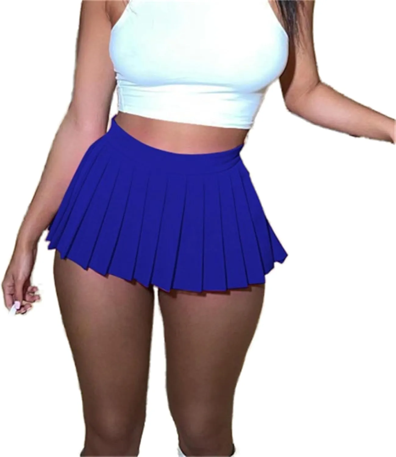 Girl Sexy Club School Skirt Pleated Skirts for Women Sexy Mini Skirt for Women Elastic Waist Y2K Short Skirts