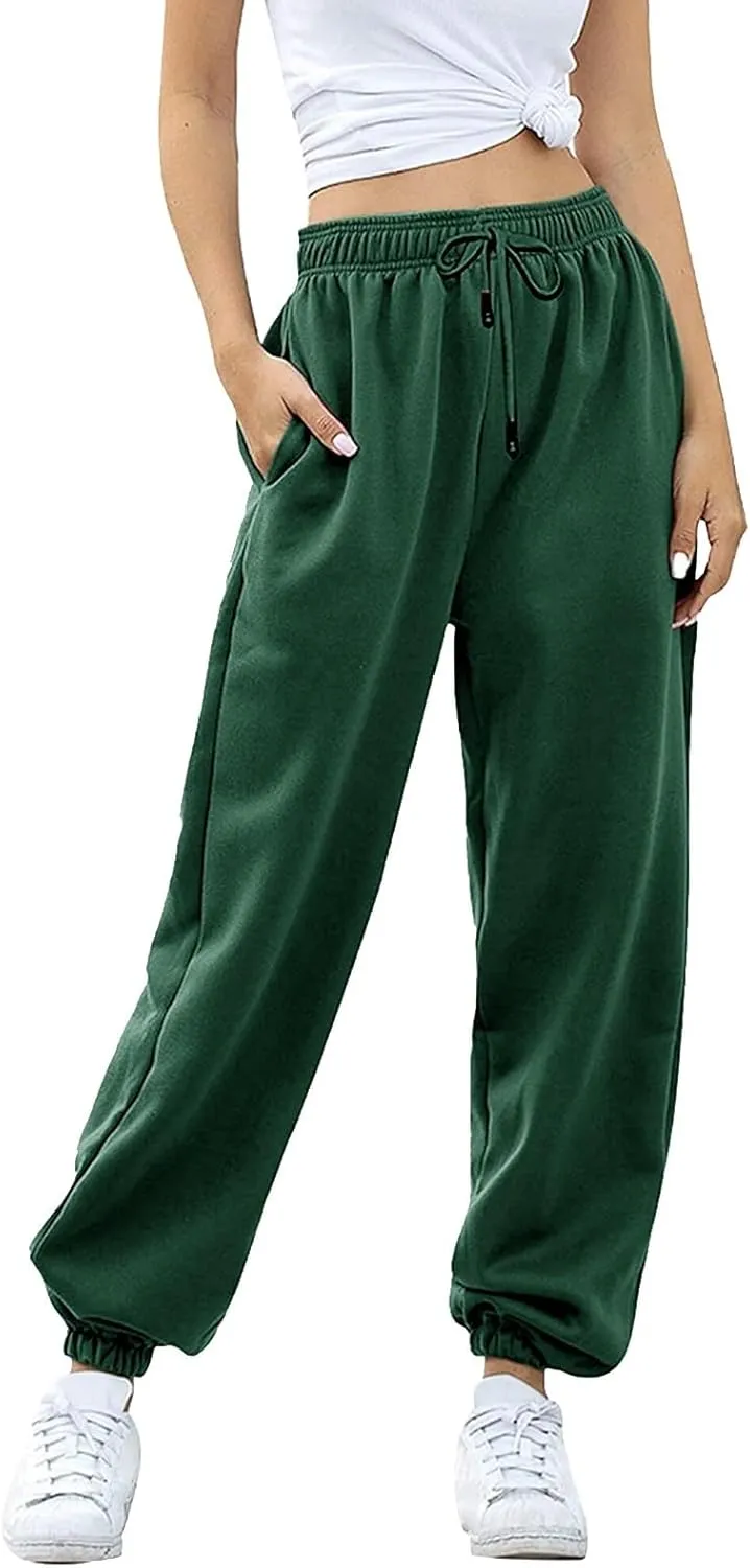 Hands Jogger for Women Track Athletic Pants High Waisted Straight Leg Sweatpants Summer Low Rise Running Jogger