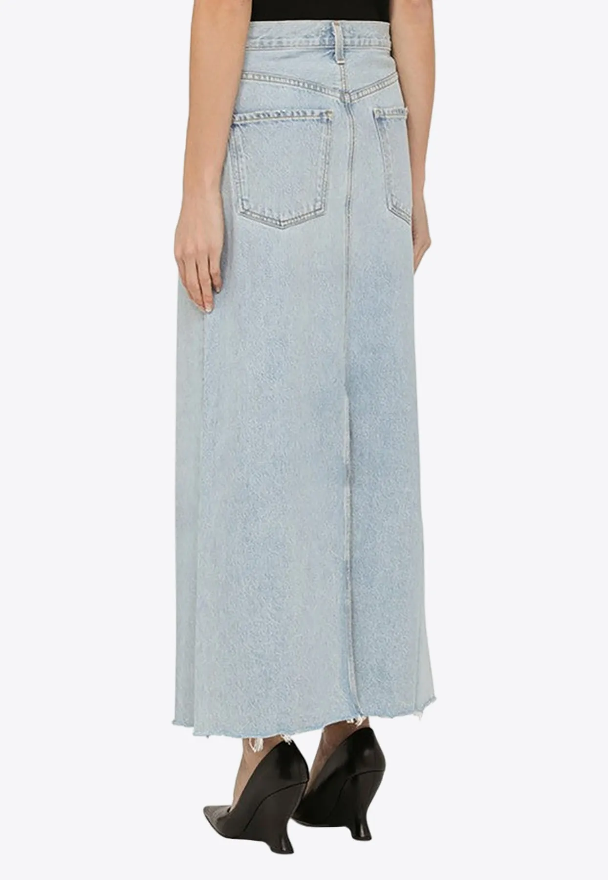 Hilla Denim Maxi Skirt