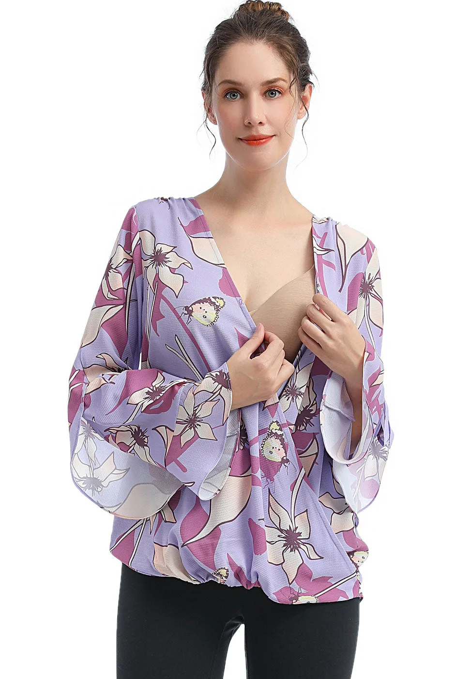 Kimi   Kai Maternity "Adna" Nursing Blouse