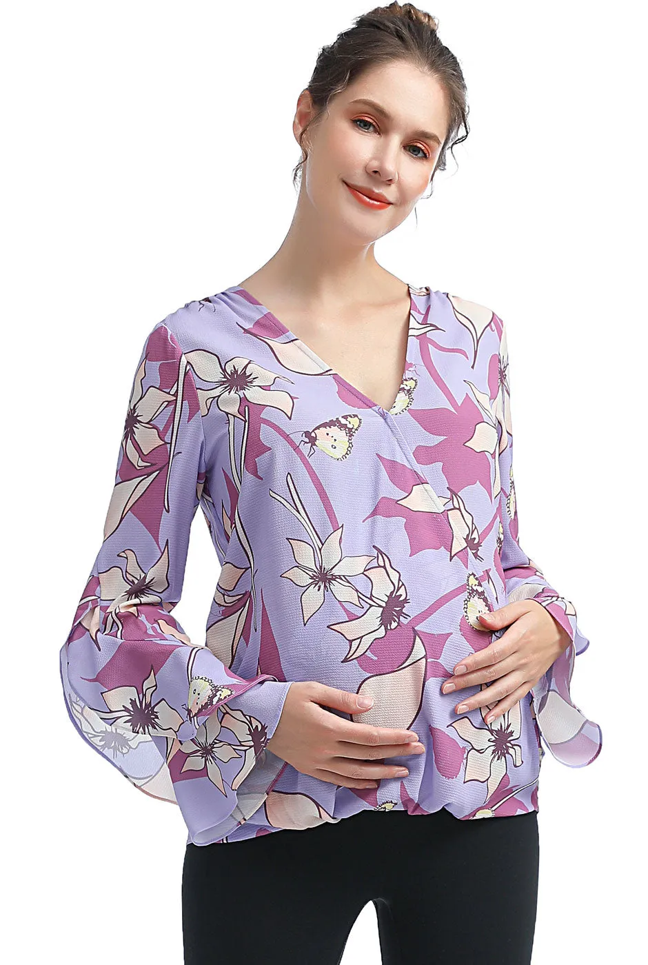Kimi   Kai Maternity "Adna" Nursing Blouse