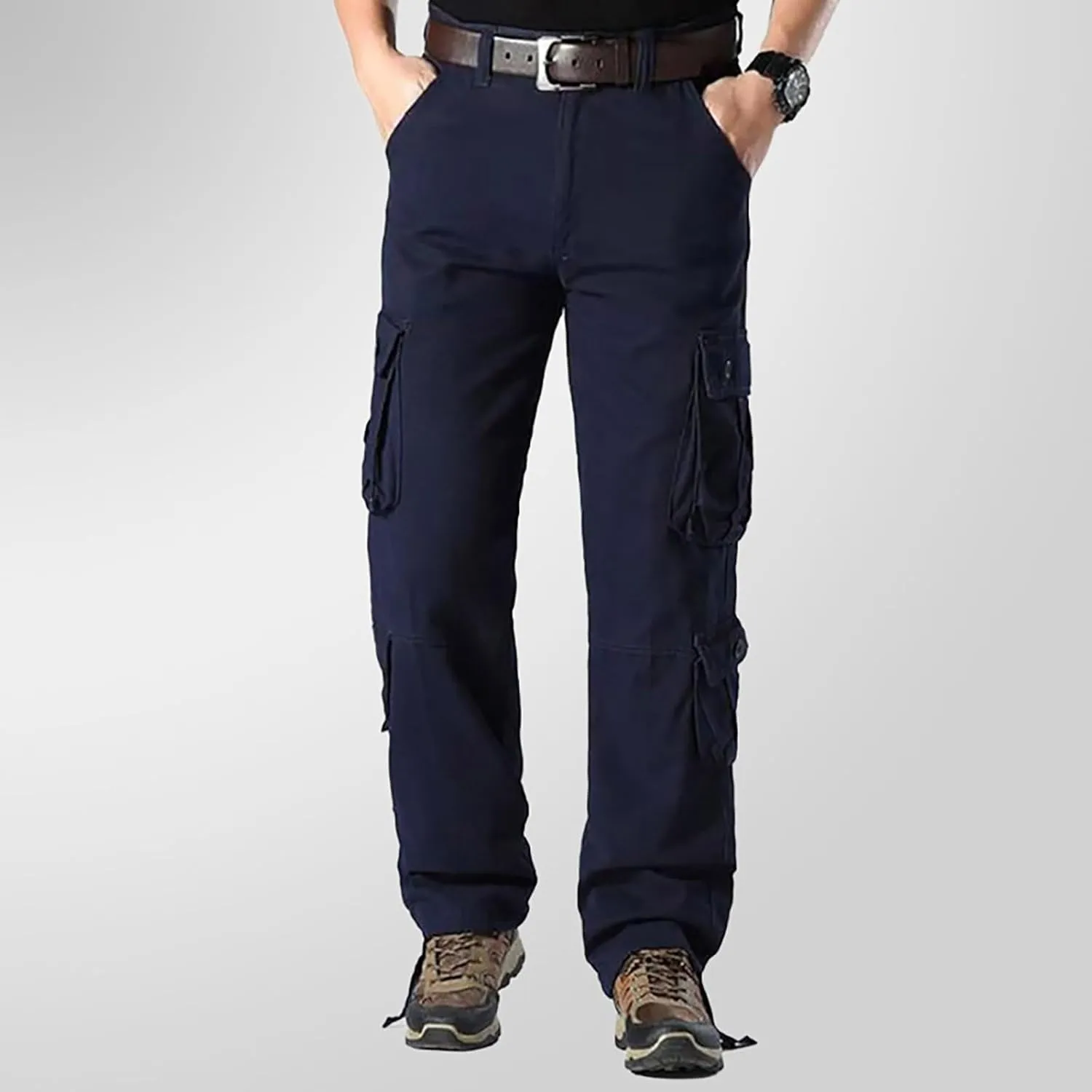 Knit Casual Pants for Men Men's Solid Color and Windproof and Rainproof Pants Winter Warm Training Active Track