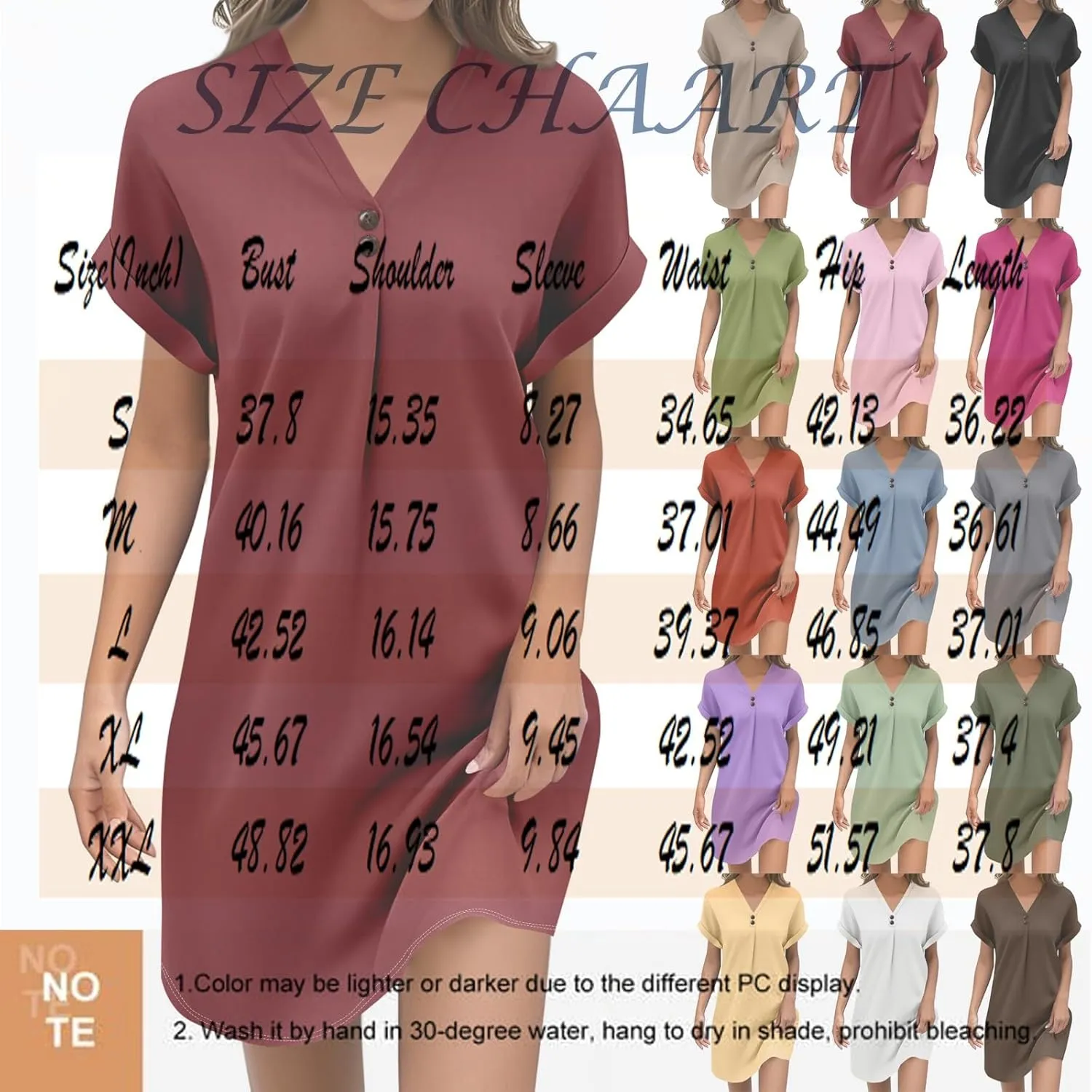 KUIOLYPOER Womens Summer Shirt Dress Short Sleeve Floral Shift Button Dress Casual Loose Flowy Beach Sundress