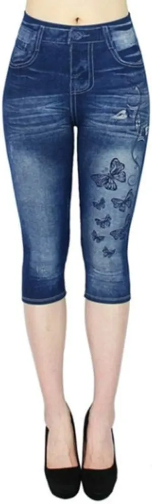 LCMTWX Casual Pants for Women Straight Wide Leg Pants with Breasted Cotton Loose Casual Pants with Denim Capris for Women