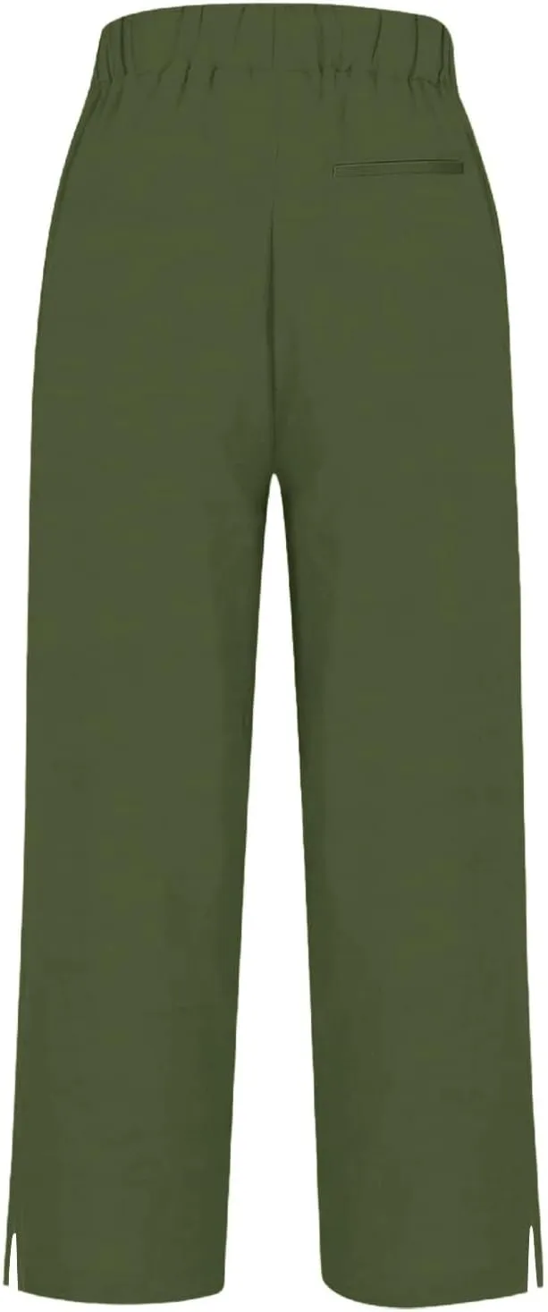 Linen Pants Women Summer Loose Casual Pants for Women Cotton Gauze Pant Plus