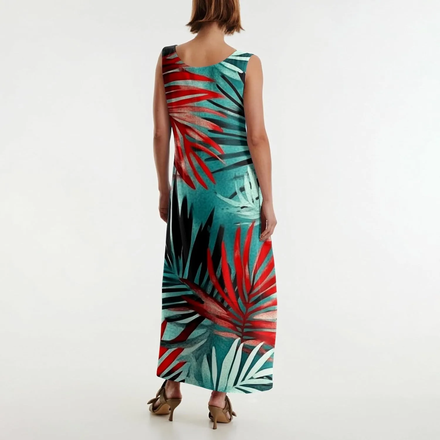 Long Summer Dresses for Women Casual Boho Flowy Maxi Dress Loose Beach Sundresses Vacation Outfits