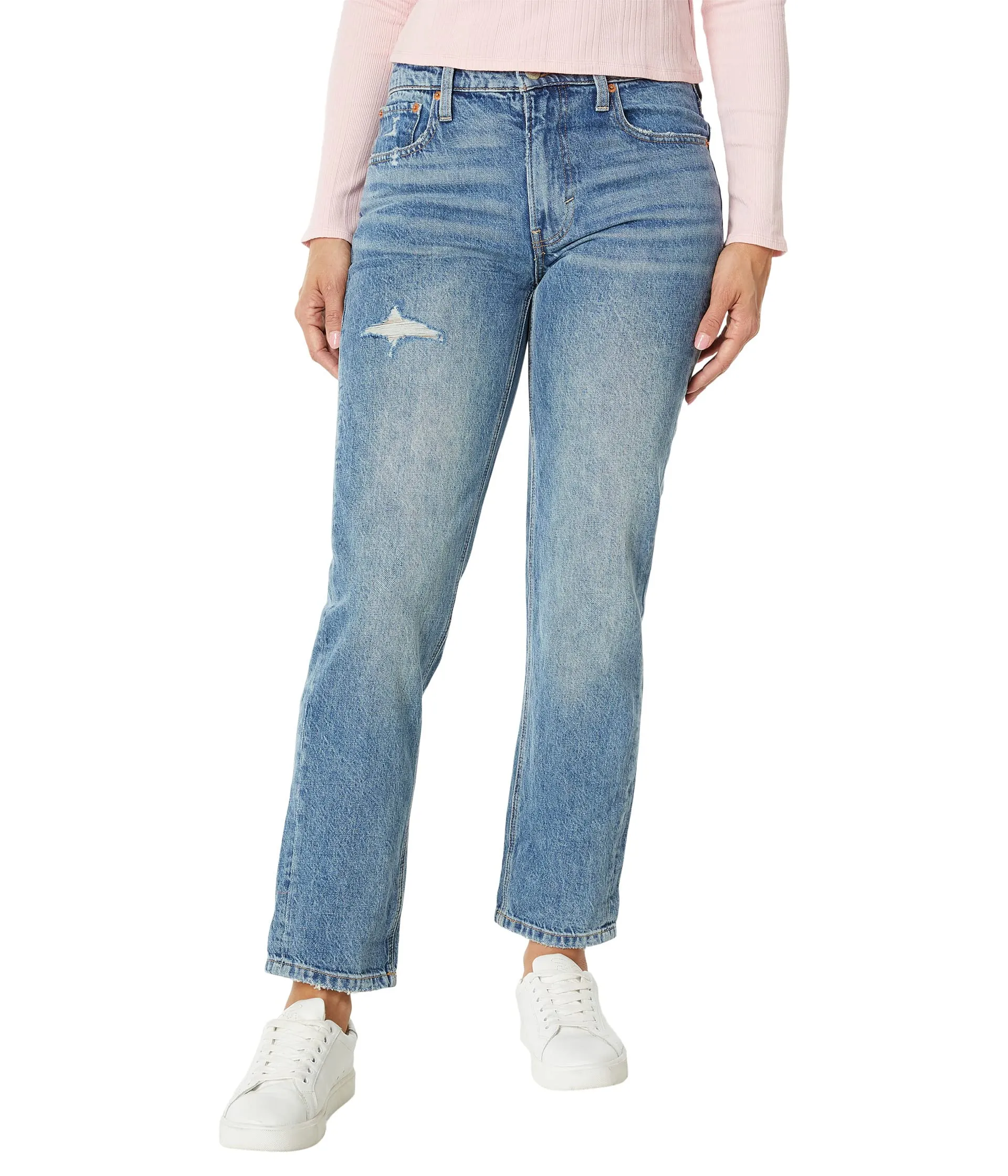 Lucky Brand Jeans, Mid-Rise Boy Jeans in After Hours Destructed