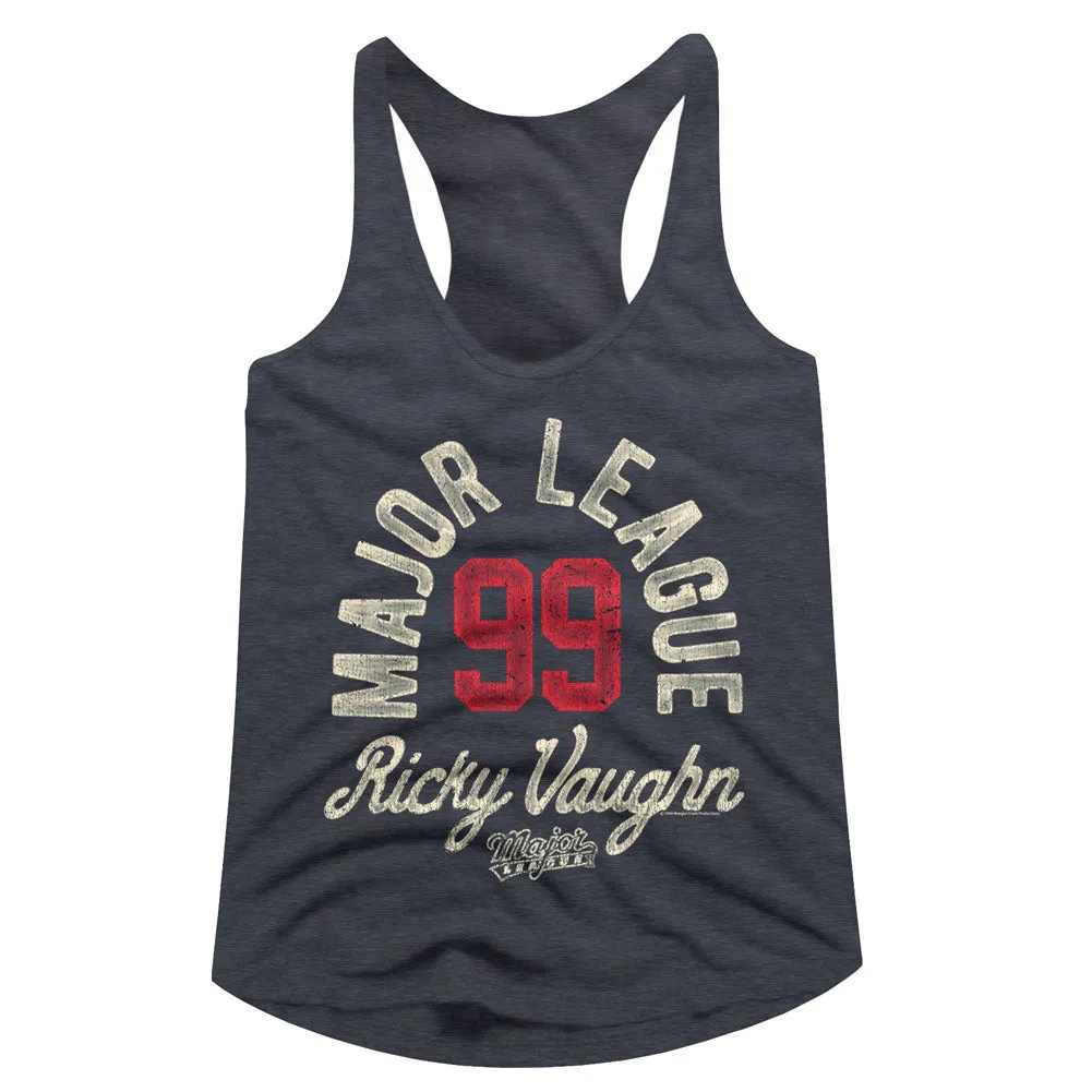 Major League Ricky Vaughn Women's Racerback