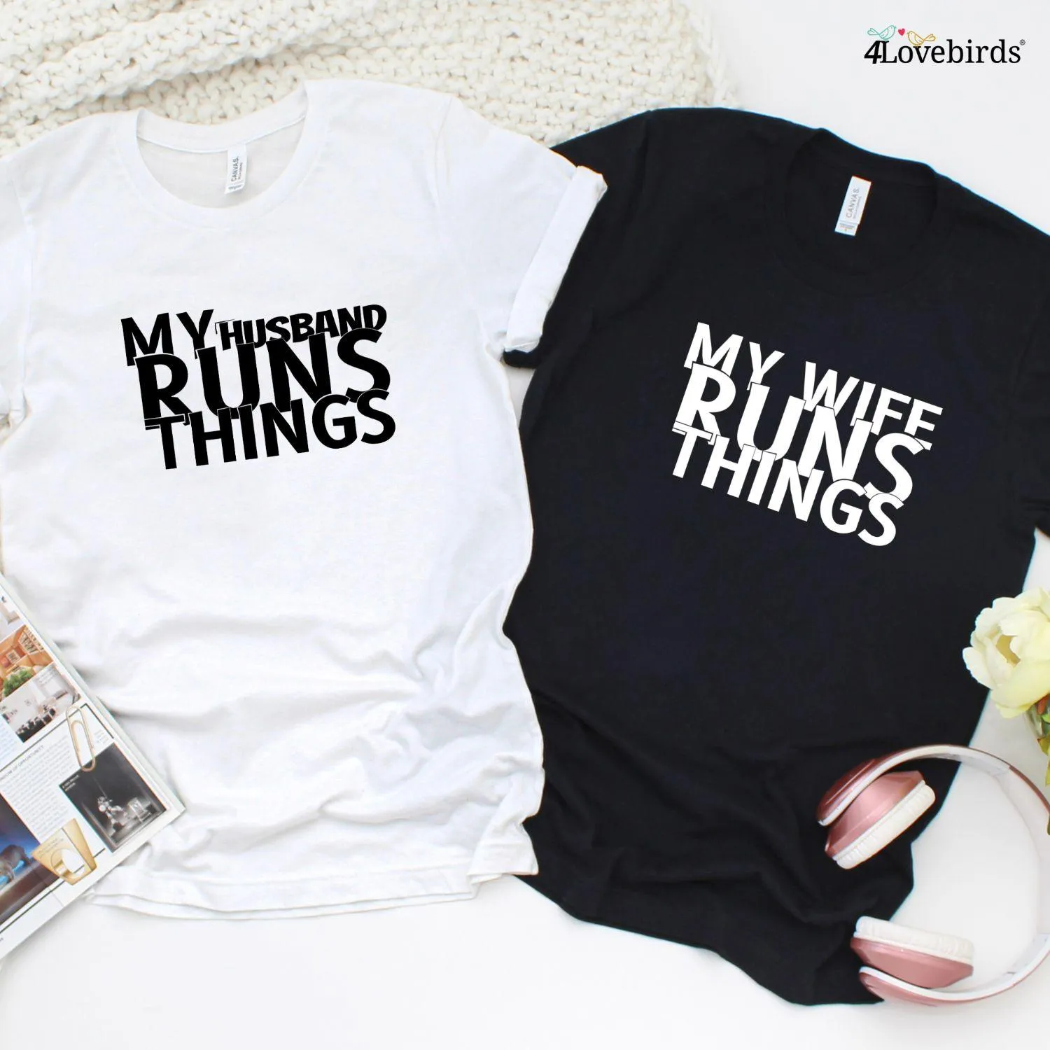 Matching Set: Funny Husband/Wife Hoodie & Sweatshirt - Wedding/Anniv Gift Idea