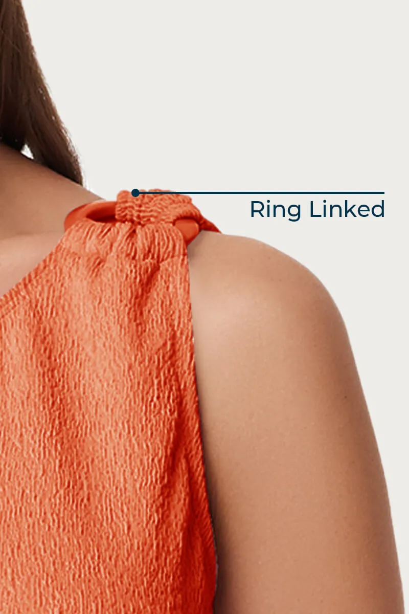 Maternity One Shoulder Ring Linked Swimsuit | One Piece Bathing Suit