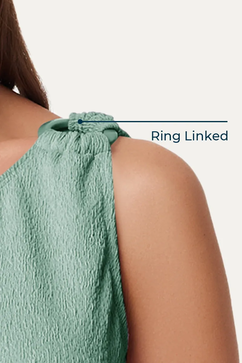 Maternity One Shoulder Ring Linked Swimsuit | One Piece Bathing Suit
