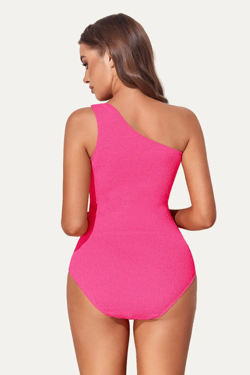 Maternity One Shoulder Ring Linked Swimsuit | One Piece Bathing Suit