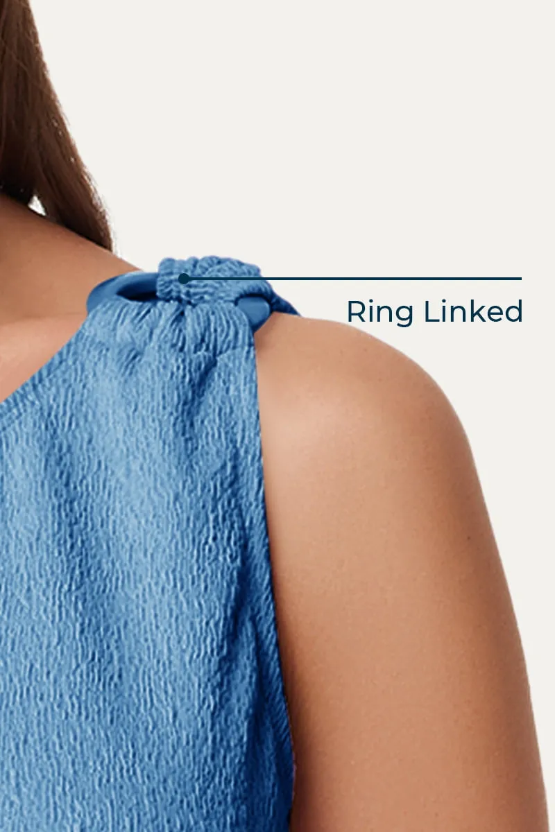 Maternity One Shoulder Ring Linked Swimsuit | One Piece Bathing Suit