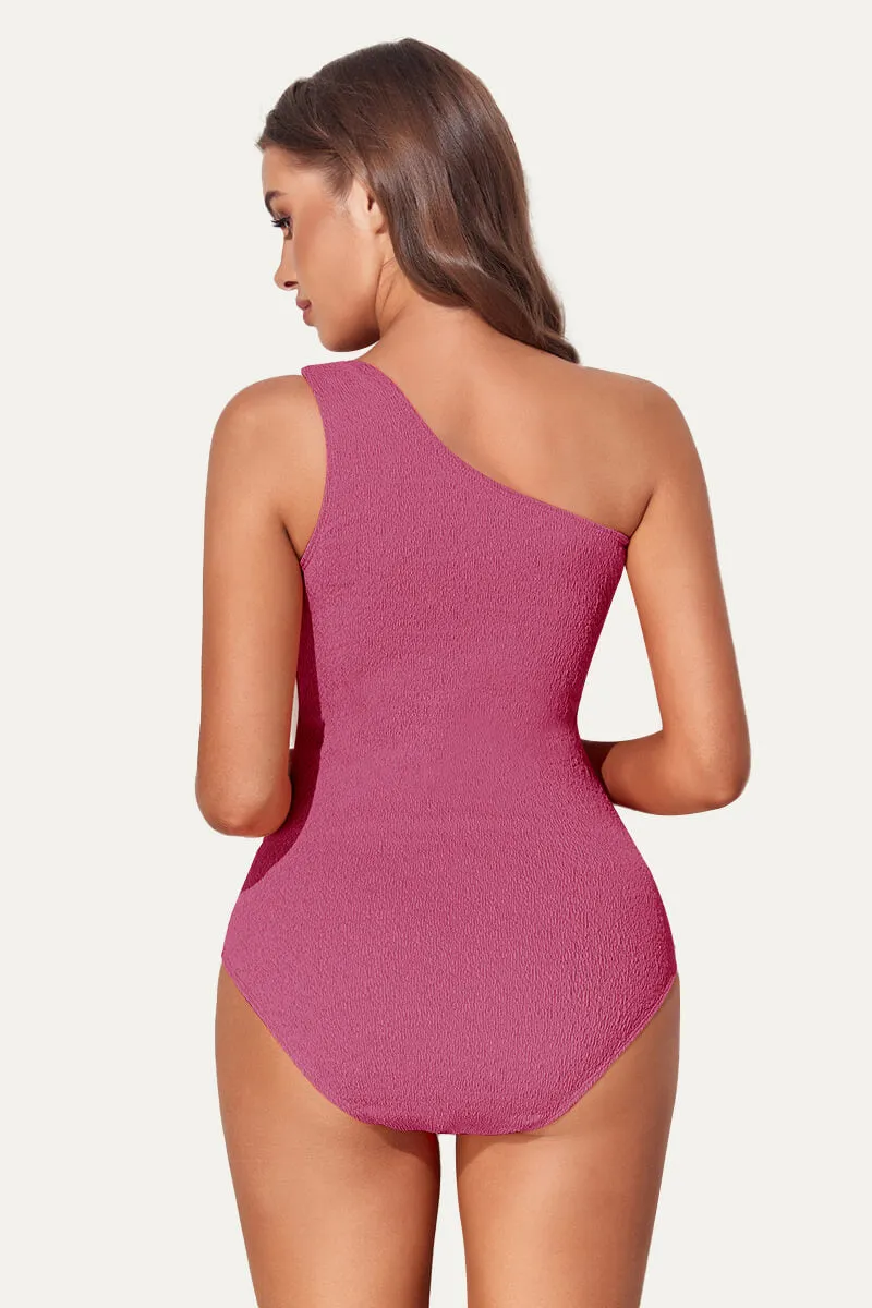 Maternity One Shoulder Ring Linked Swimsuit | One Piece Bathing Suit