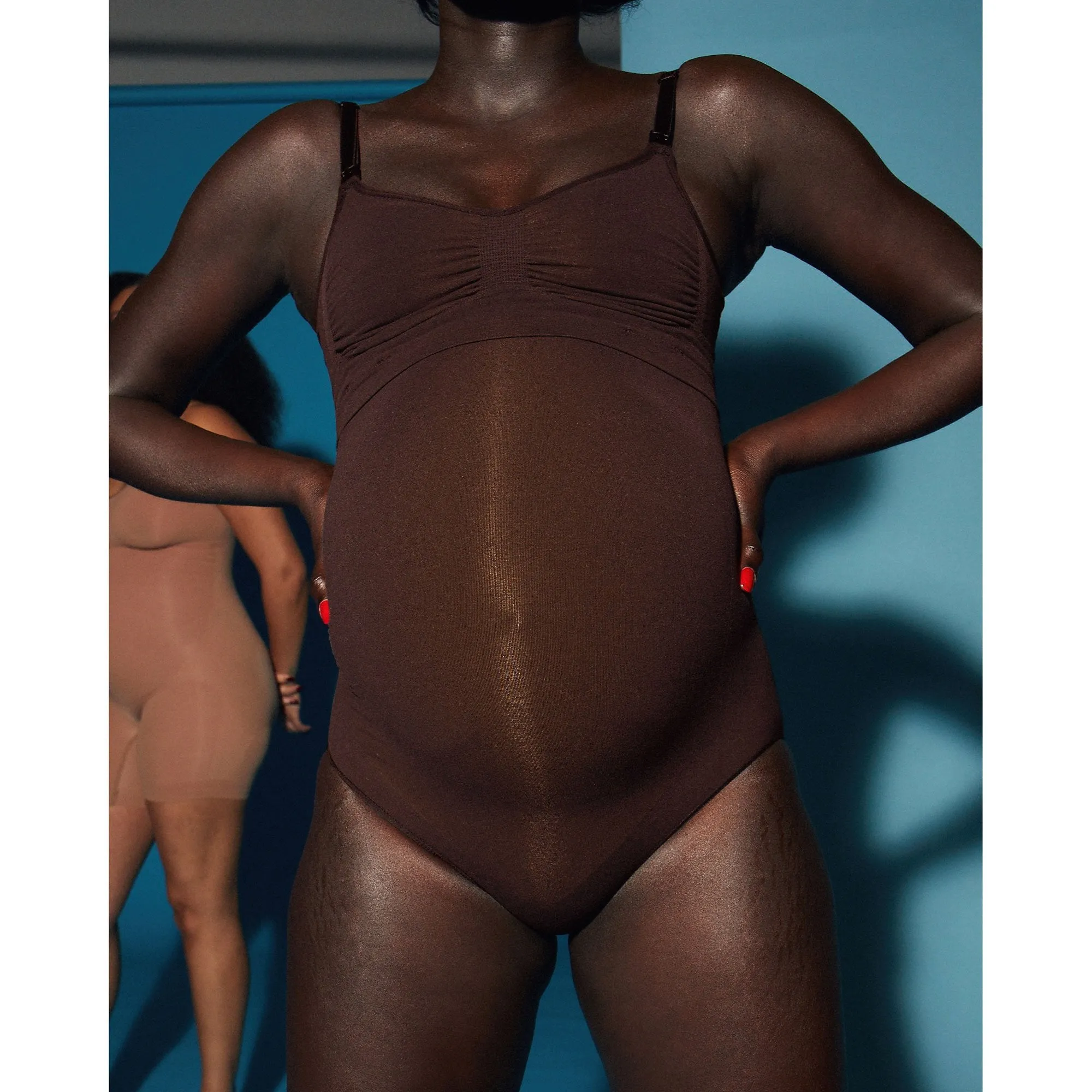 MATERNITY SCULPTING HIGH WAIST BRIEF | COCOA