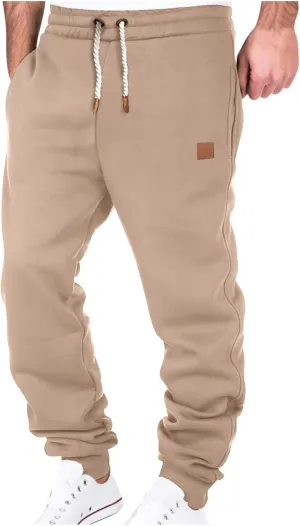 Men's Casual Cargo Pants 2025 Fashion Elastic Waist Drawstring Jogger Sweatpants Gym Wourkout Sport Pant with Pockets